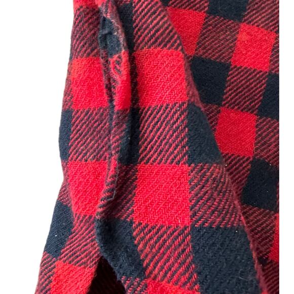 Vintage L.L. Bean Plaid Buffalo check Flannel Lumberjack shirt size large - Picture 10 of 12